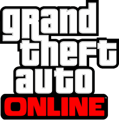 Logo intermédiaire de GTA Online, aux lettres arrondies, proche du logo final