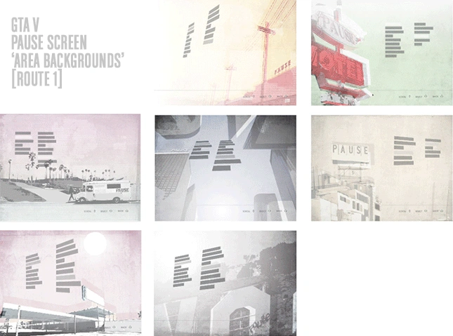 Planche des fonds du menu pause