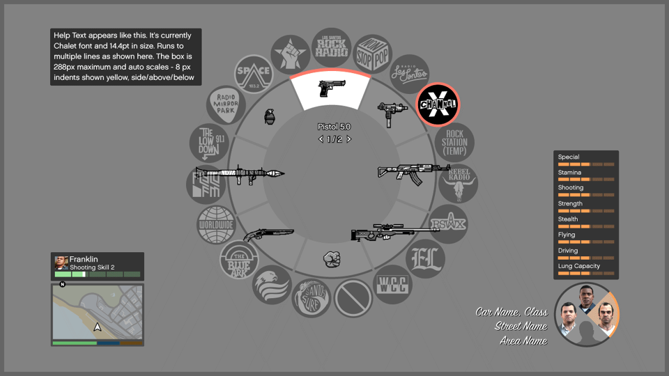 Roue des armes bêta